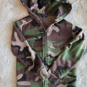 Polo by Ralph Lauren Kids Camo Hoodie - Green and Brown